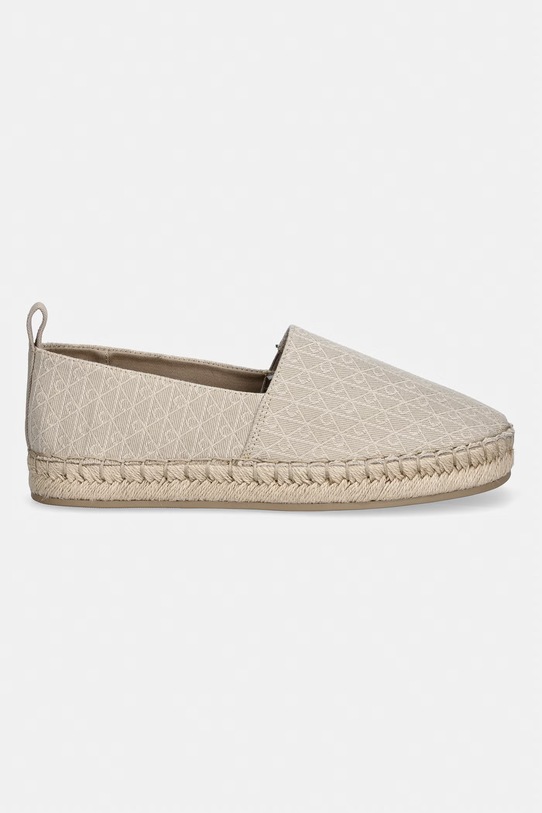 Calvin Klein espadrily dámské OBLIQUE ESPADRILLE AOP HW0HW02933 béžová SS26