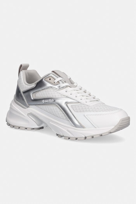 Calvin Klein HIKE RUN CKSTRIPE MESH MET sneakersy damskie biały HW0HW03140