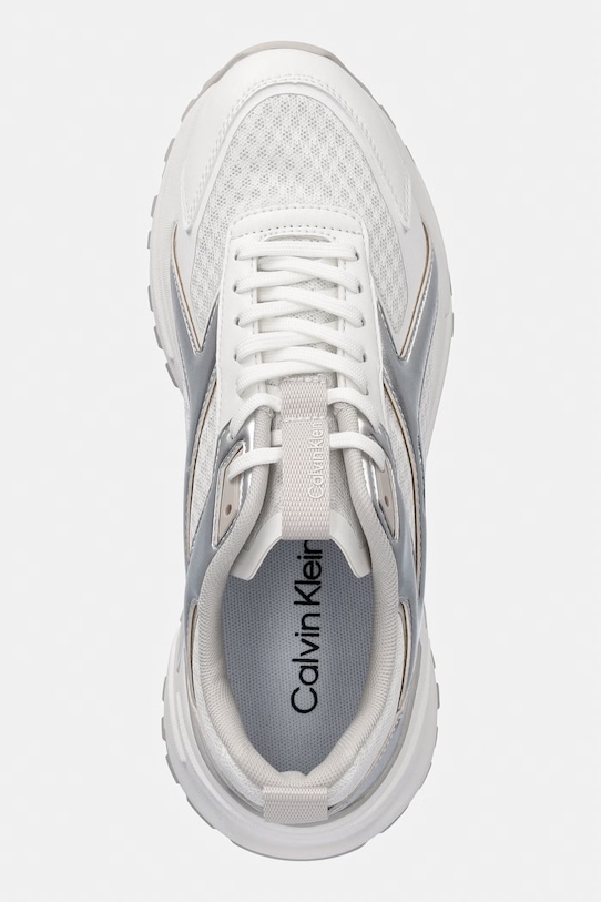 Calvin Klein HIKE RUN CKSTRIPE MESH MET sneakersy damskie biały HW0HW03140