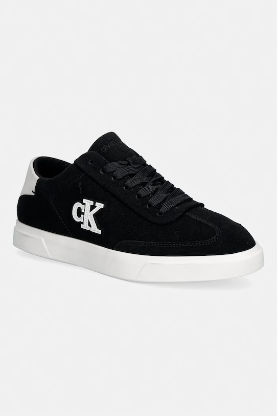Calvin Klein LOW PRO CUPS WT SUEDE MG sneakersy damskie czarny HW0HW03144