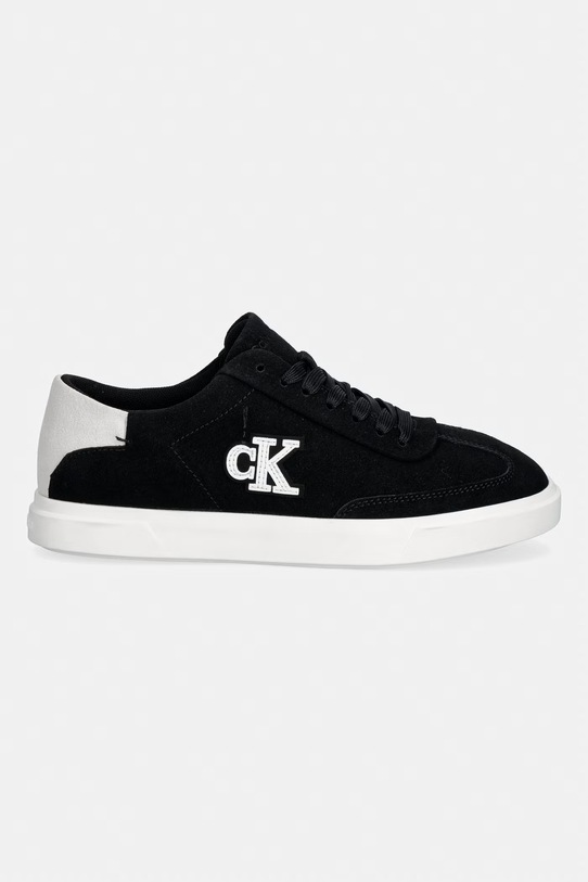 Calvin Klein LOW PRO CUPS WT SUEDE MG sneakersy damskie HW0HW03144 czarny SS26