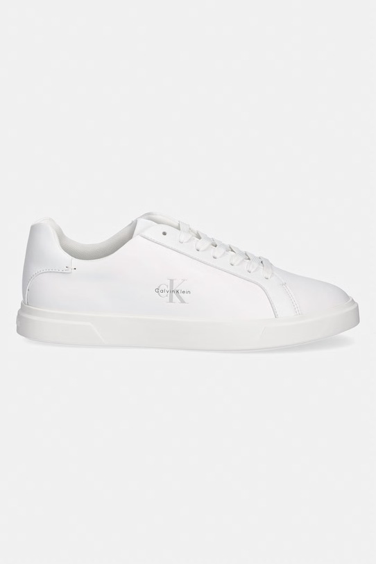 Calvin Klein LOW PRO CUPS LTH ML sneakersy damskie HW0HW03146 biały SS26