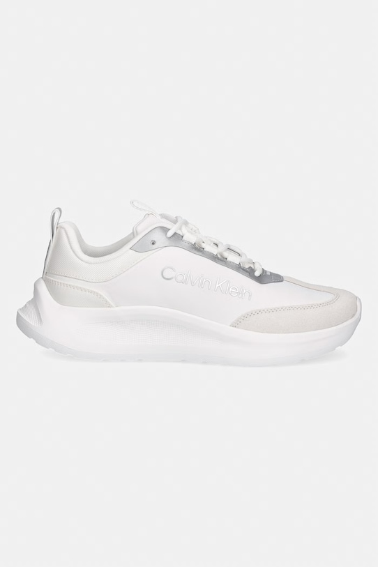 Calvin Klein LIGHT EVA RUNNER NYL-SUE sneakersy damskie HW0HW03149 biały SS26