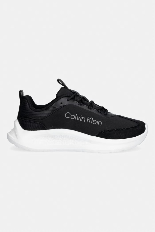 Calvin Klein LIGHT EVA RUNNER NYL-SUE sneakersy damskie HW0HW03149 czarny SS26