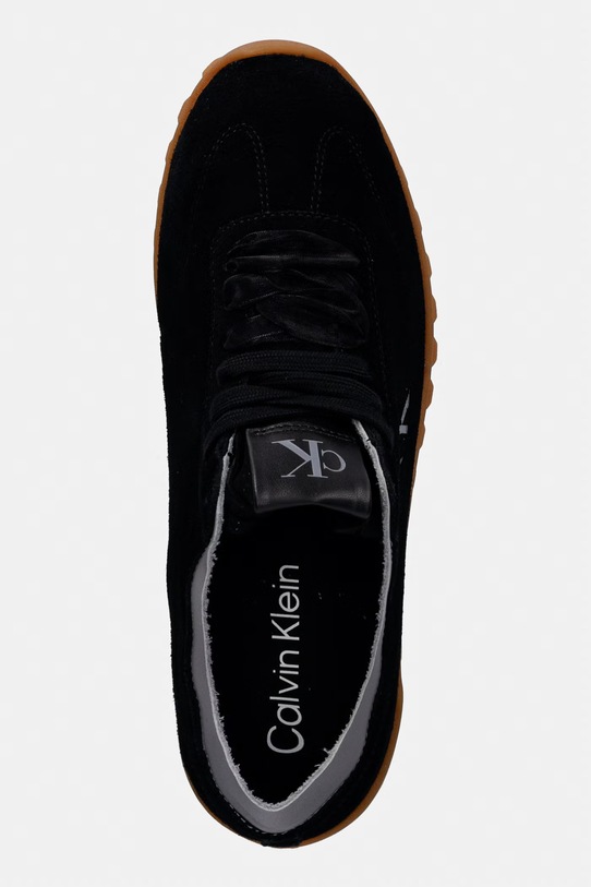 Calvin Klein LOW PROFILE RUN MG SUE DB LACES sneakersy damskie czarny HW0HW03150