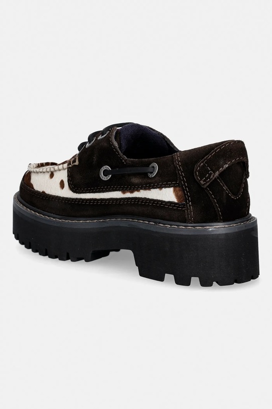 Obuwie Tommy Jeans mokasyny zamszowe ARCHIVE 01 CALF HAIR EN0EN03004 brązowy