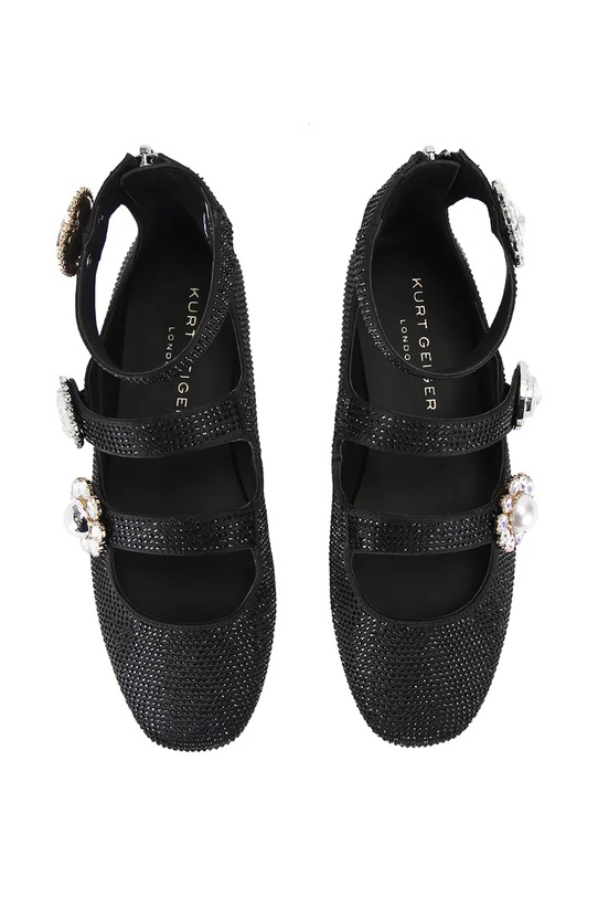 Kurt Geiger London baleriny Ornate Gladiator Ballet 5384600069 czarny SS26