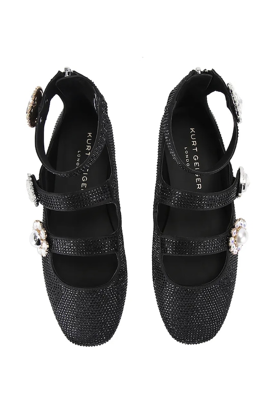 Kurt Geiger London baleriny Ornate Gladiator Ballet 5384600069 czarny SS26