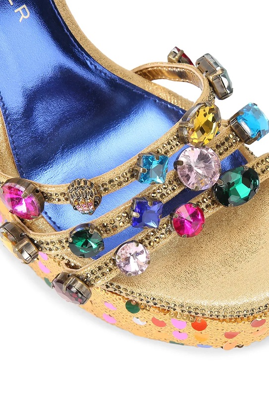 Obuwie Kurt Geiger London sandały Kensington Jewel Platform 5383266779 złoty