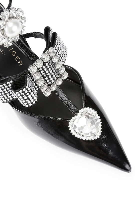 Обувь Кожаные туфли Kurt Geiger London Bow Point Gladiator Court 5382300309 чёрный