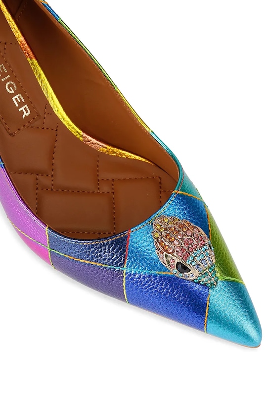 Obuwie Kurt Geiger London szpilki skórzane Belgravia Eagle Court 3939969189 fioletowy