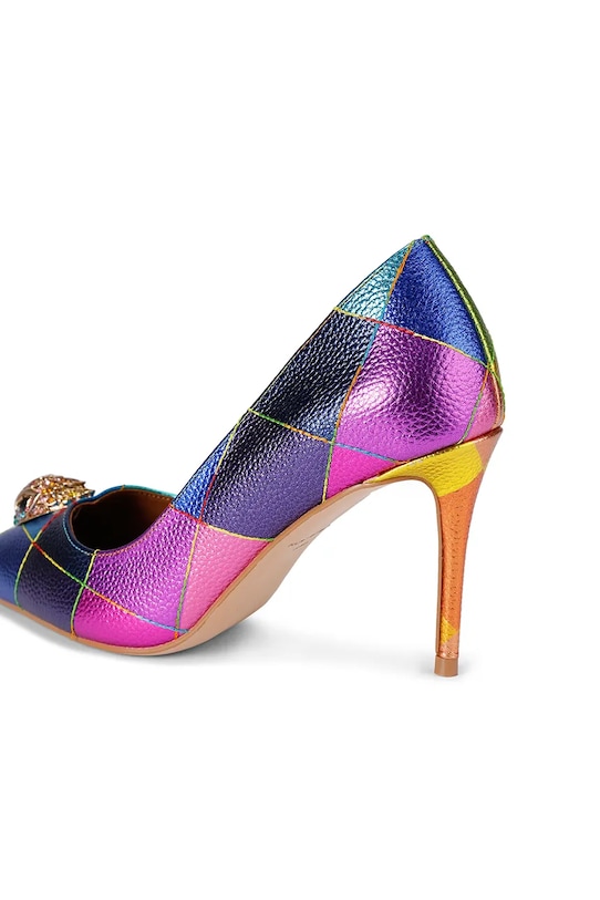 Kurt Geiger London szpilki skórzane Belgravia Eagle Court 3939969189 fioletowy