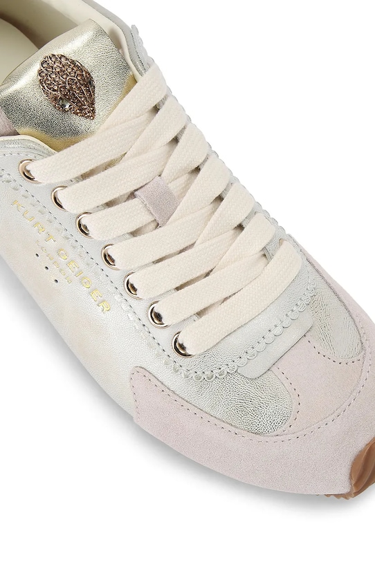 Obuwie Kurt Geiger London sneakersy skórzane Islington Sneaker 4396019109 srebrny