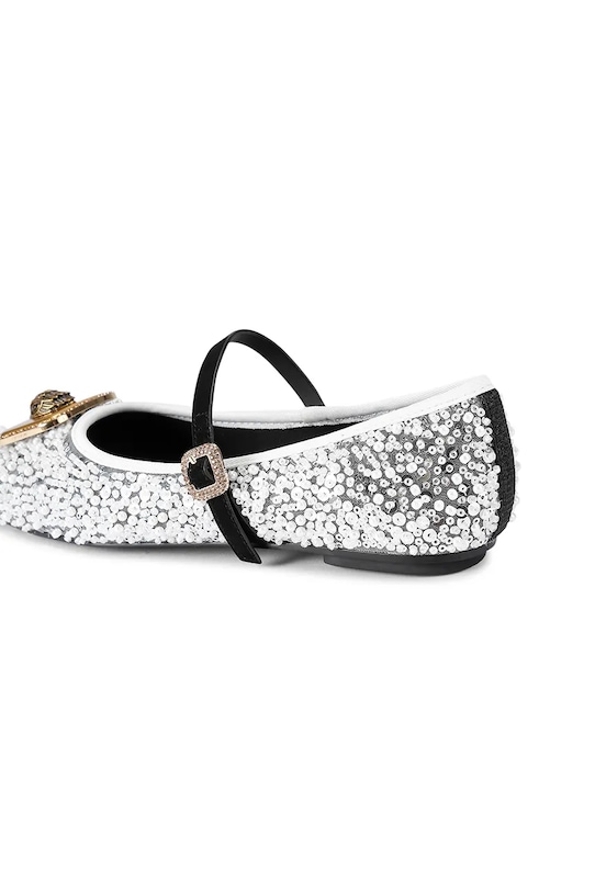Kurt Geiger London baleriny Pimlico Ballerina 5392013069 srebrny