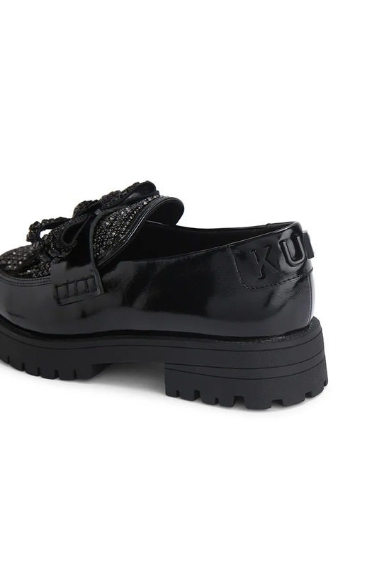 Kurt Geiger London mokasyny skórzane Bow Crystal Loafer 5388400109 czarny