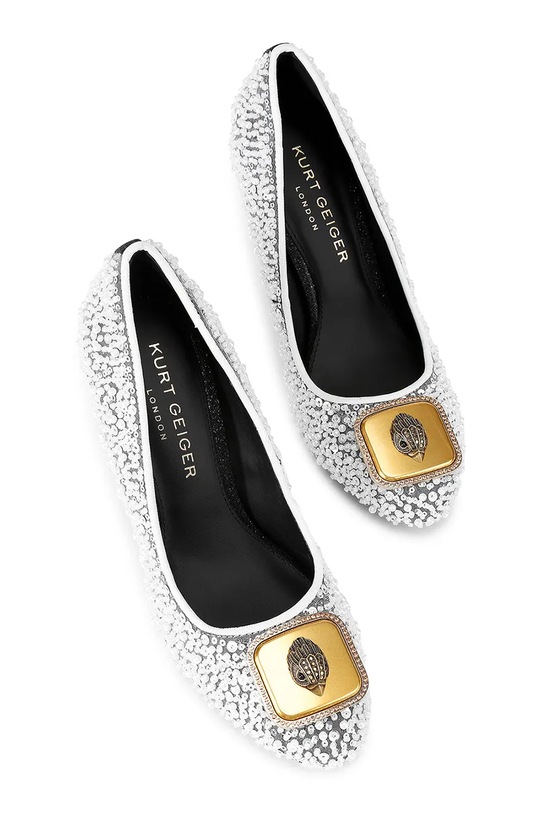 Kurt Geiger London szpilki Pimlico Court 5390813609 srebrny SS26