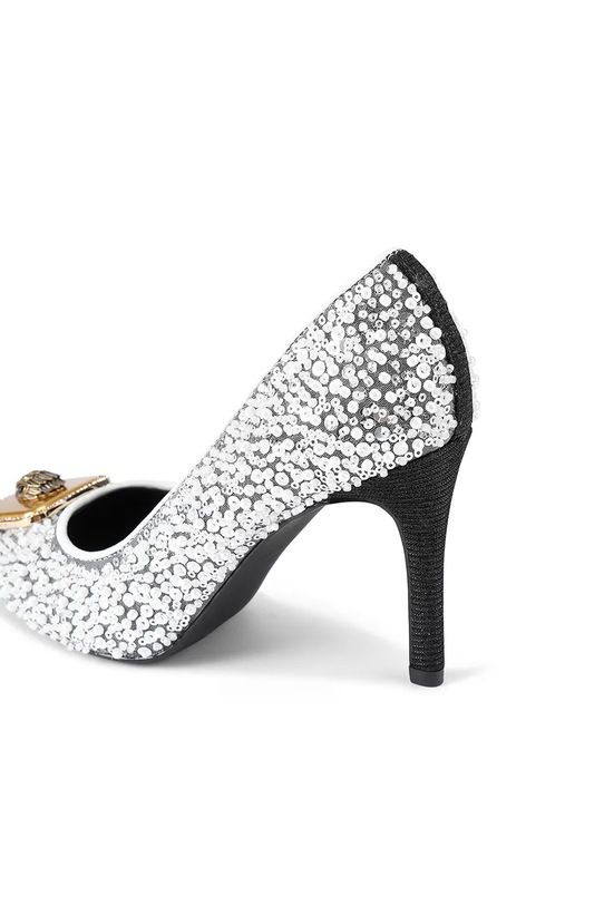 Kurt Geiger London szpilki Pimlico Court 5390813609 srebrny