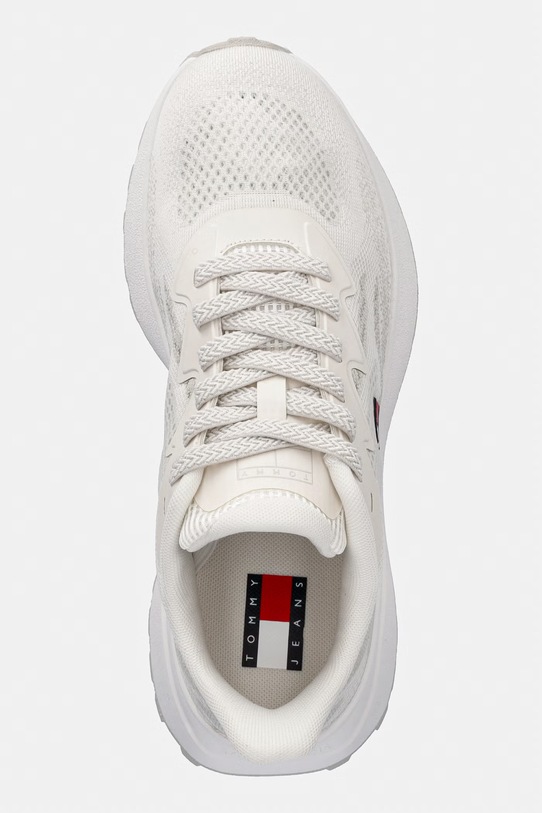 Tommy Jeans TJW SPORTY KNIT RUNNER sneakers γυναικεία μπεζ EN0EN02962