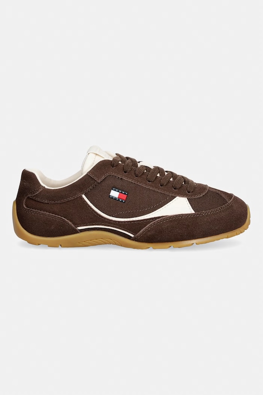 Tommy Jeans ARCHIVE '97 LITE SUEDE sneakersy damskie EN0EN02997 brązowy SS26