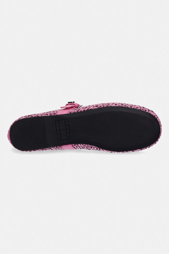 Tommy Jeans baleriny TJW KNITTED BALLERINA EN0EN03030 różowy