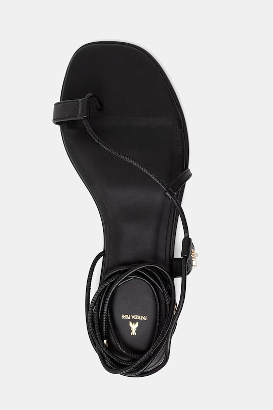Patrizia Pepe sandale de piele negru 8X0100.L026.K103
