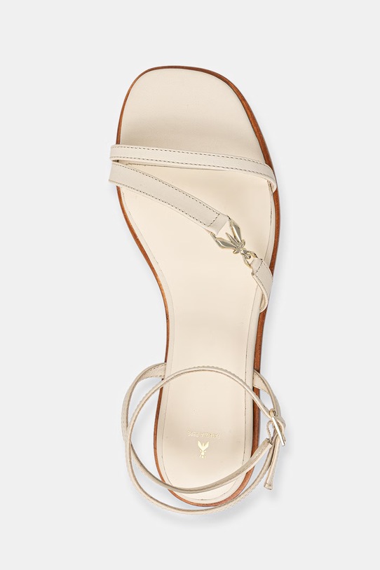 Kožené sandály Patrizia Pepe béžová 8X0104.L026.W405