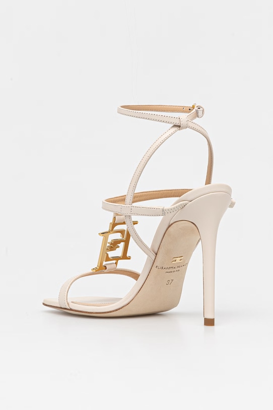 Obuwie Elisabetta Franchi sandały skórzane SA07B61E2.193 beżowy
