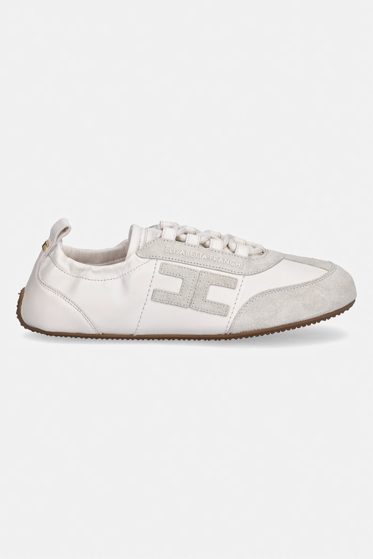 Elisabetta Franchi sneakersy skórzane SA39G61E2.193 beżowy SS26