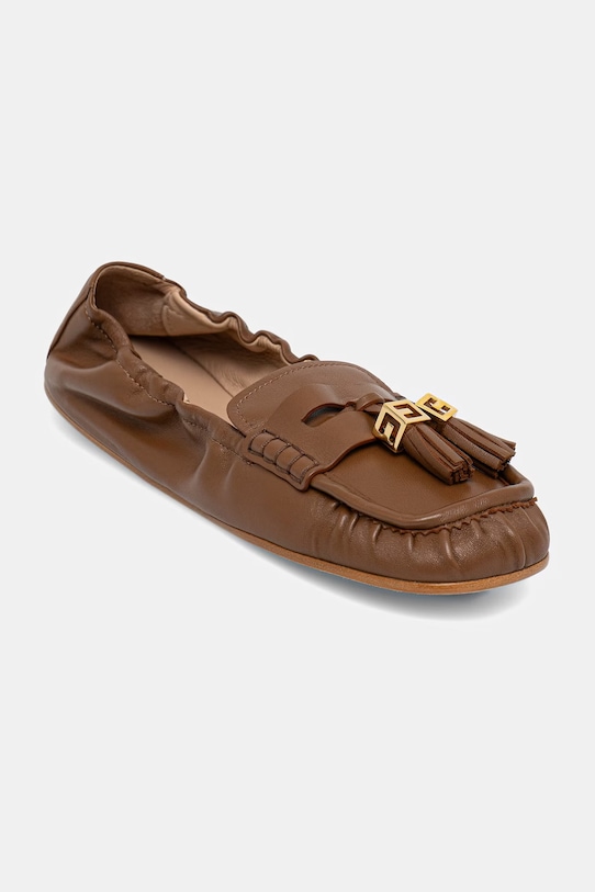 Elisabetta Franchi mocasini pentru femei, din piele maro SA26M62E2.600