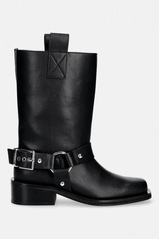 GANNI botki B1010102 czarny SS26