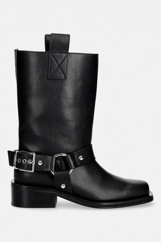 GANNI botki B1010102 czarny SS26