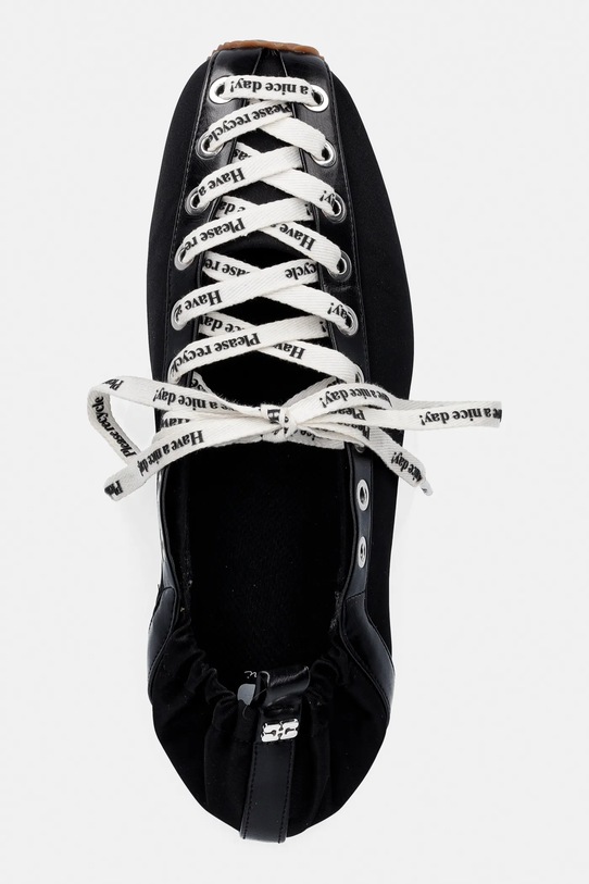 GANNI baleriny czarny B1040014