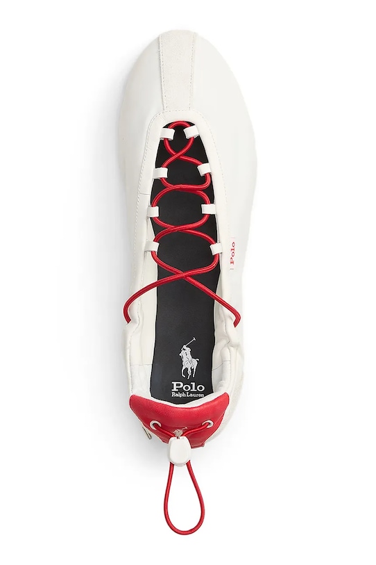 Baleríny Polo Ralph Lauren Ballerina Lace Up biela 804P04926001