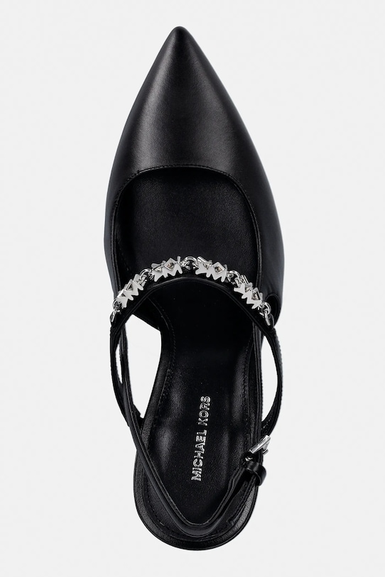 Δερμάτινες γόβες MICHAEL Michael Kors Dina Flex High Sling Pump μαύρο 40R6DIHP1L.001