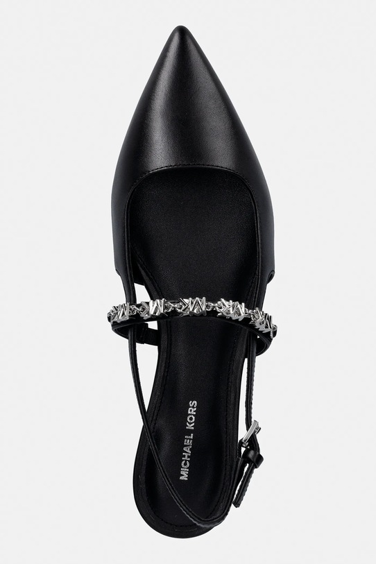 Δερμάτινες μπαλαρίνες MICHAEL Michael Kors Dina Flex Sling Flat μαύρο 40R6DIFP2L.001