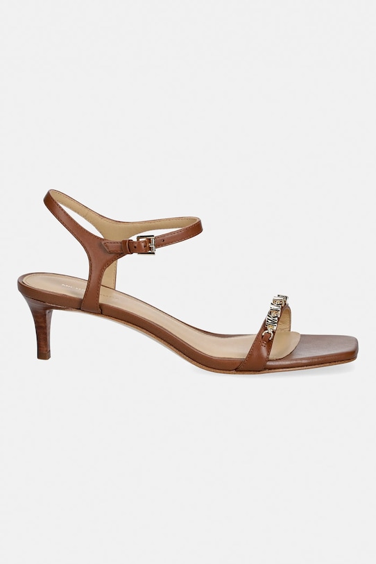 MICHAEL Michael Kors sandały skórzane Dina Kitten Sandal 40R6DIMS1L.230 brązowy SS26