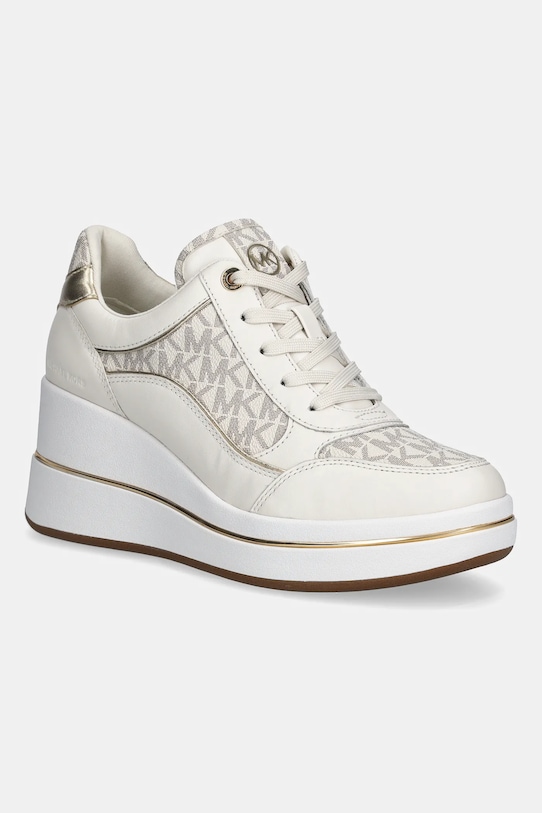 MICHAEL Michael Kors sneakers Emmy Wedge Trainer piele bej 43F5EMFS2L.150