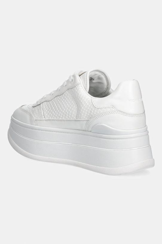 Obuwie MICHAEL Michael Kors sneakersy skórzane Hayes Lace Up 43R4HYFS2E.085 biały