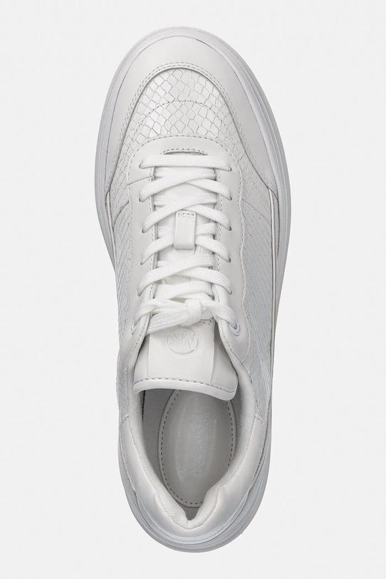 MICHAEL Michael Kors sneakersy skórzane Hayes Lace Up biały 43R4HYFS2E.085