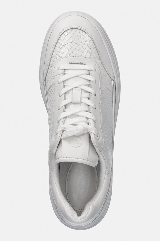 MICHAEL Michael Kors sneakersy skórzane Hayes Lace Up biały 43R4HYFS2E.085