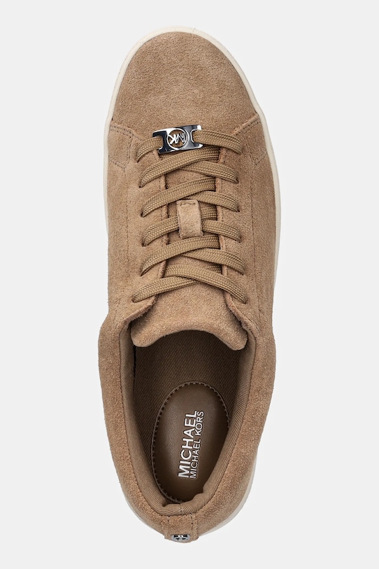 Σουέτ αθλητικά παπούτσια MICHAEL Michael Kors Keaton Lace Up μπεζ 43R6KTFS1S.297