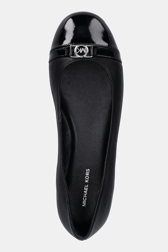 Δερμάτινες μπαλαρίνες MICHAEL Michael Kors Mandy Flat μαύρο 40F5MAFP1A.001