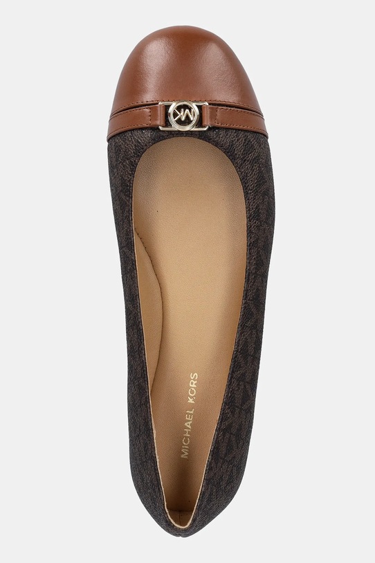 Μπαλαρίνες MICHAEL Michael Kors Mandy Flat καφέ 40F5MAFP1L.200