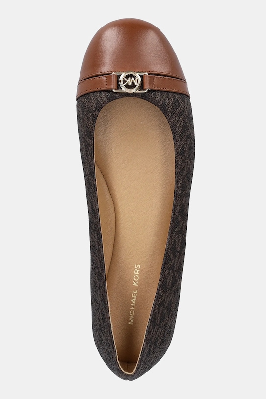 Μπαλαρίνες MICHAEL Michael Kors Mandy Flat καφέ 40F5MAFP1L.200