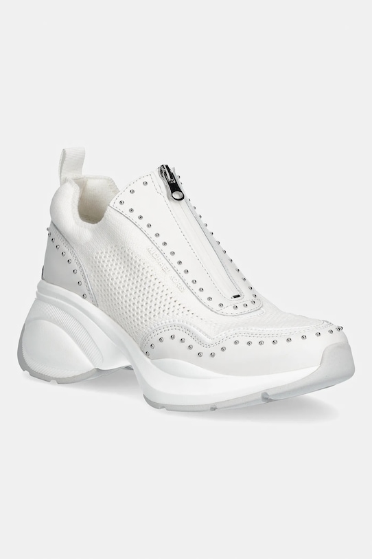 Sneakers MICHAEL Michael Kors Zuma Slip On Trainer υφασμάτινο λευκό 43R6ZUFP2D.085