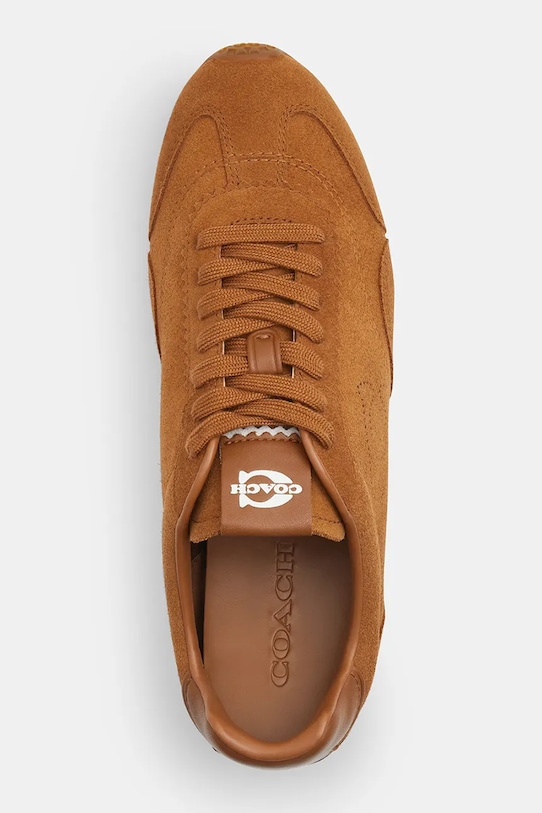 Coach sneakersy zamszowe Flat Sneaker brązowy CCN30.Y2G