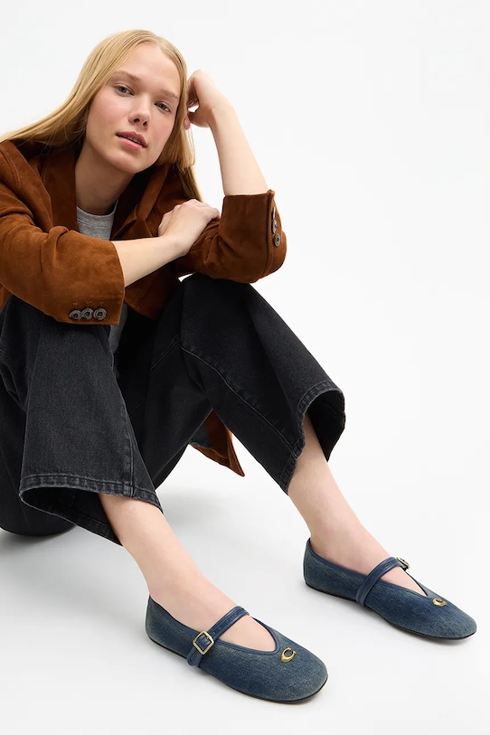 Coach baleriny dziecięce Sculpted C Soft Mary Jane CDE51.DAI