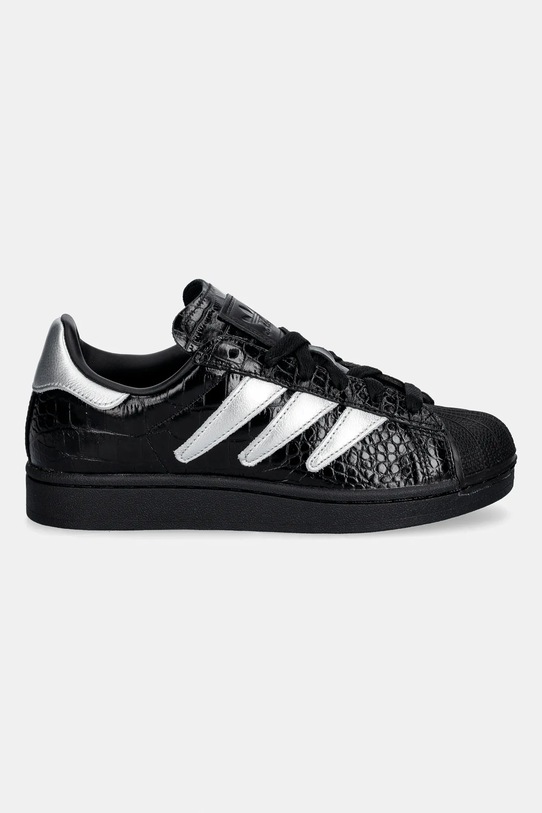 adidas Originals sneakersy skórzane Superstar II W HQ9303 czarny SS26