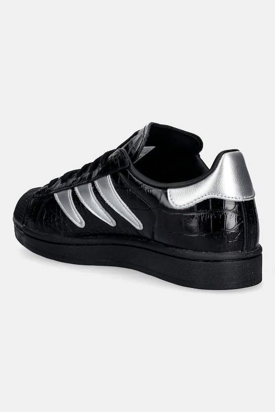 Obuwie adidas Originals sneakersy skórzane Superstar II W HQ9303 czarny