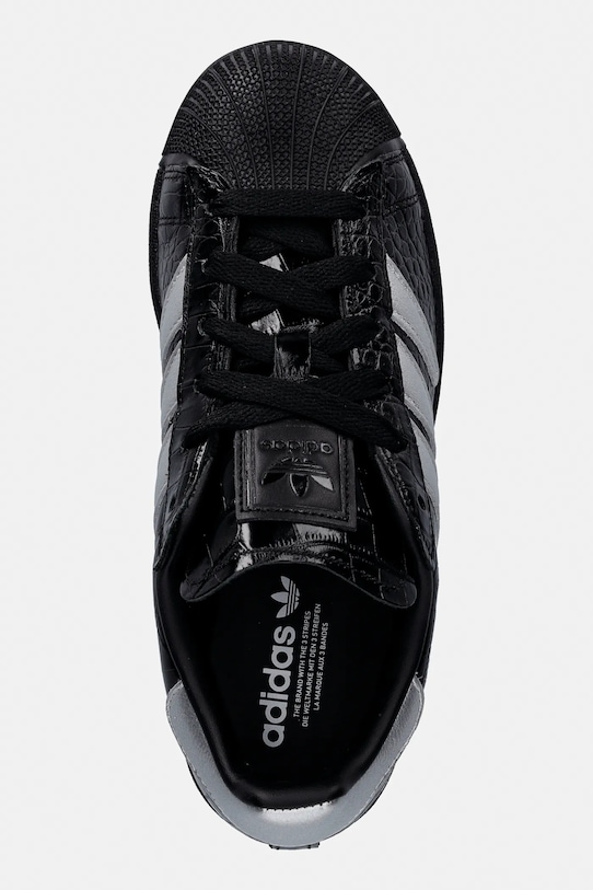 adidas Originals sneakersy skórzane Superstar II W czarny HQ9303